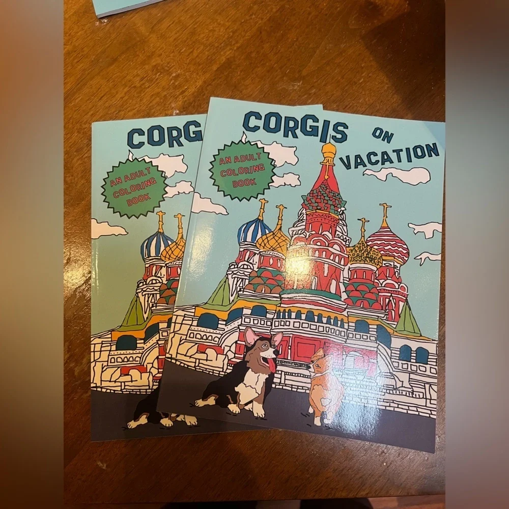 Set of 5 Corgis Coloring Books